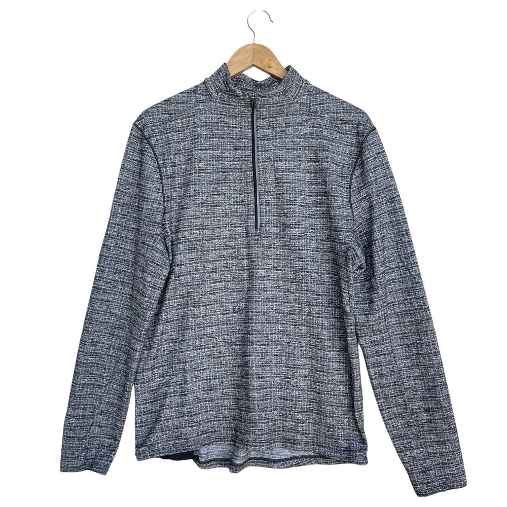 Lululemon Surge Warm 1/2 Zip Pullover in Heathered Black, Men's Size Medium